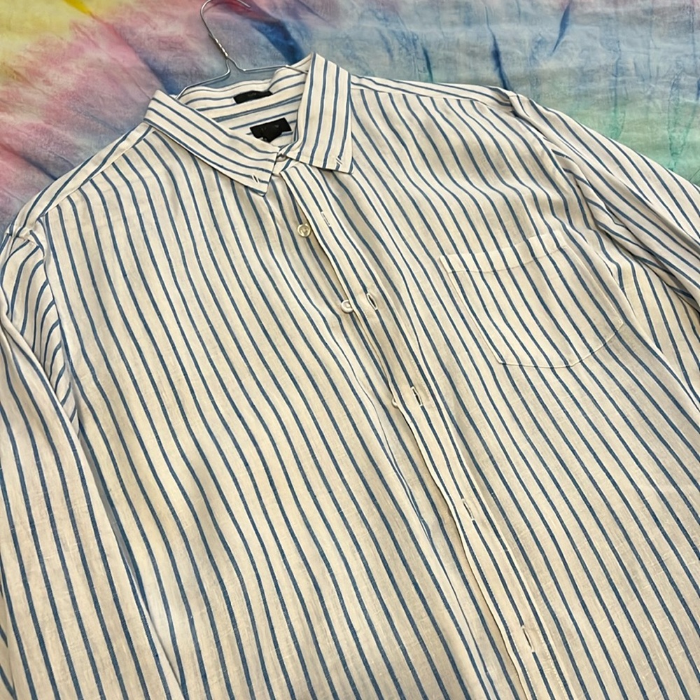 J. Crew Baird McNutt Linen XL Slim button down